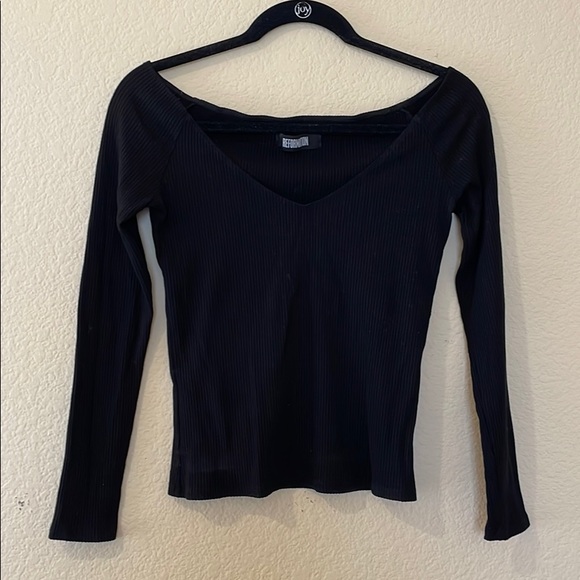 Reformation black over-the-shoulder top - Picture 1 of 3